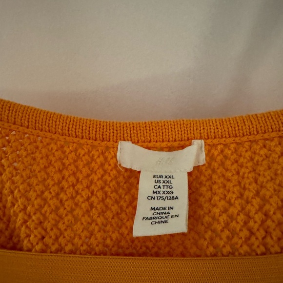 Orange Knit Crop Top Plus Size - Picture 5 of 5